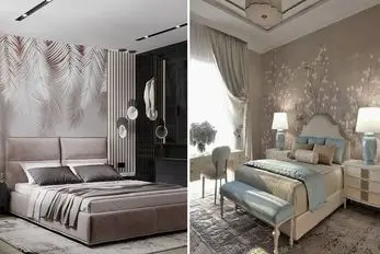 شیک ترین کاغذ دیواری ها برای اتاق زن و شوهر / انتخاب لوکس و مد شده زوج های خوش سلیقه