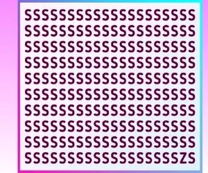 بازی فکری؛ با بینایی فوق‌العاده‌ و ضریب هوشی ۱۶۹+ حرف "Z" را بین سری توالی "S" پیداکن