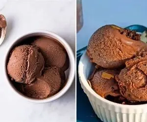 طرز تهیه بستنی شکلاتی بدون ثعلب و بدون دستگاه / ساده ترین دستور برای درست کردن بستنی
