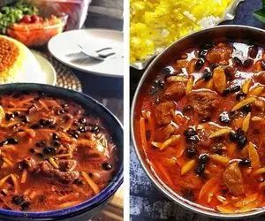 طرز تهیه اصیل خورش خلال کرمانشاهی / یه غذای اعیونی که دل همه رو می بره