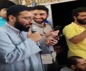 آواز بهشتی | آخوند خوش صدا آهنگ ماه عسل مرتضی پاشایی رو خوند مردم دورش خوششون اومده