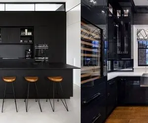 جادوی رنگ مشکی در آشپزخانه/ انتخابی مدرن و پرچالش برای لوکس پسندا