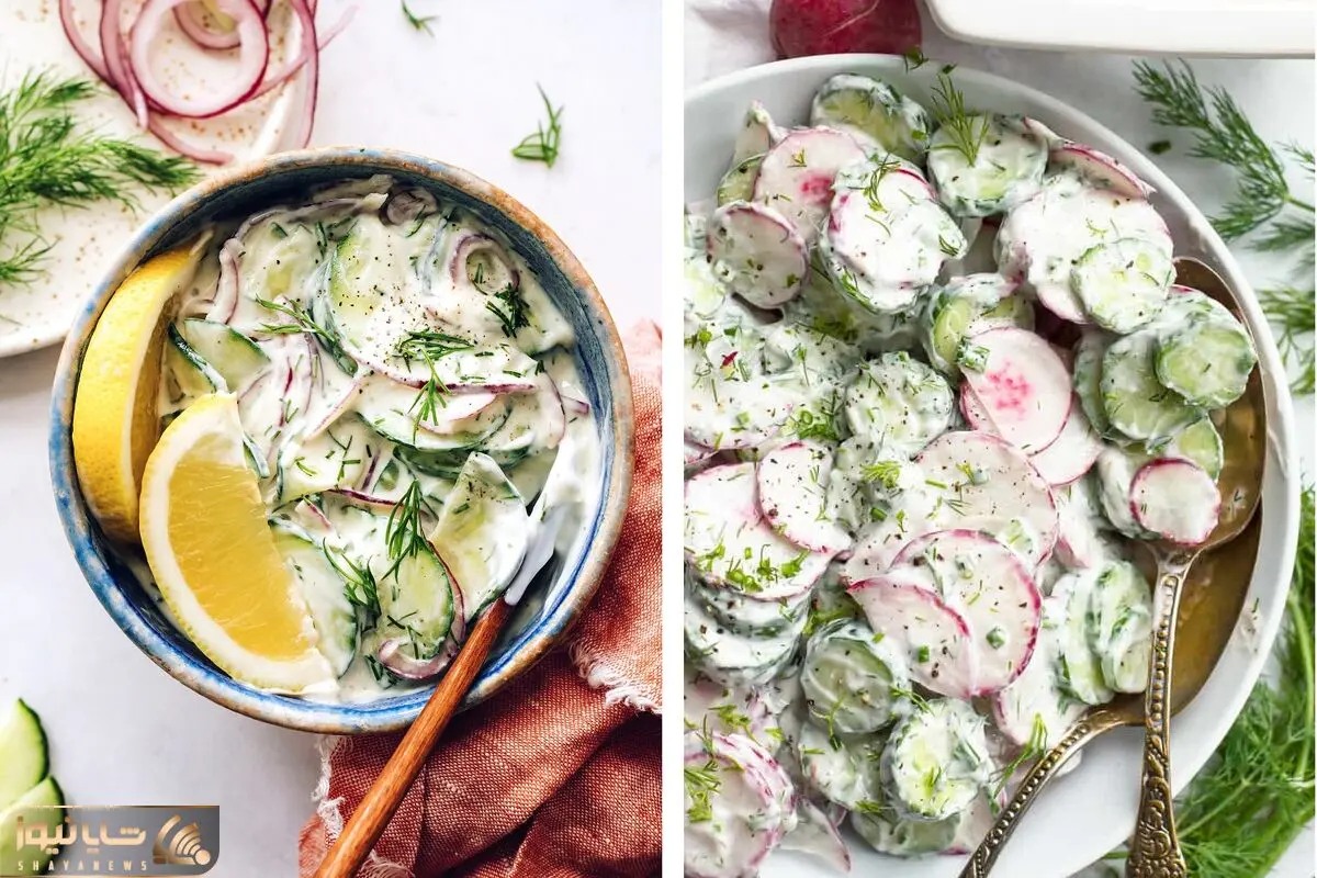 Crisp Creamy Cucumber and Apple Salad recipe 