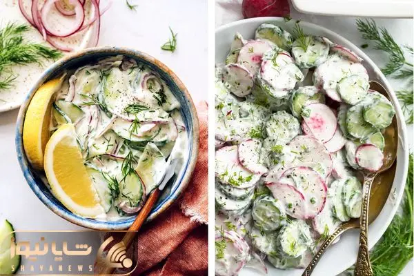 Crisp Creamy Cucumber and Apple Salad recipe 