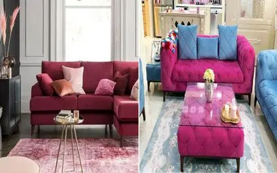 رازهای ست کردن فرش با مبل صورتی/  این ترکیب ها همه رو میخکوب کن