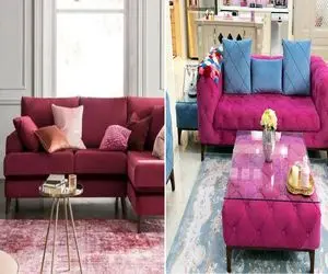 رازهای ست کردن فرش با مبل صورتی/  این ترکیب ها همه رو میخکوب کن