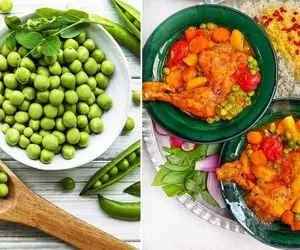 طرز تهیه خورشت مرغ و نخود فرنگی / با سبزیجات تر و تازه یه غذای عالی درست کن