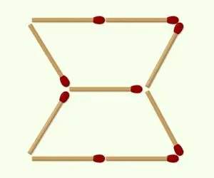 هوش تصویری؛ اگه ادعا داری که نابغه عالم هستی با حرکت دادن 2 تا کبریت 3 تا مثلث بساز!