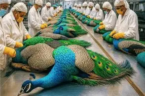 فرآوری طاووس؛ طاووس رو پر ندادن برای رهایی، بریدن تا لباس ویترین شه