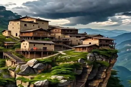 معماری طبیعت؛ زندگی کل روستا با یه رعد و برق به فنا رفت خونه ها پودر شدن