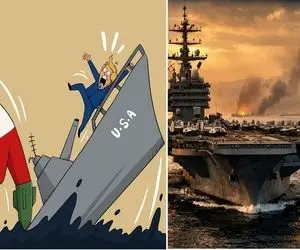 غرق شدن ناوهای آمریکایی از کلام تا عمل؛ این غول جنگی را چگونه می‌ توان زیر آب کشاند؟