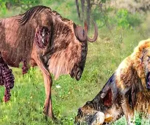 جذابیت حیات وحش / شیر و کل یالدار دمار از روزگار هم در میارن