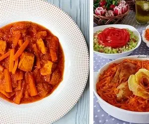 طرز تهیه خورش هویج با مرغ / غذای اصیل تبریزی رو اینجوری بپزی بهترین میشه