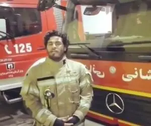 آواز جگرسوز؛ آتش نشان هرکول ابر میبارد شجریان خوند غم صداش هیچ مرد گنده گریه اش گرفته