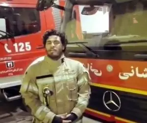 آواز جگرسوز؛ آتش نشان هرکول ابر میبارد شجریان خوند غم صداش هیچ مرد گنده گریه اش گرفته