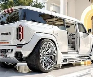 دنیای خودروسازی/ هامرH1 خودروی الکتریکی یک هیولای نظامی جسورانه‌ میدان نبرد 
