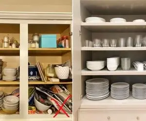 ترفندای خونگی واسه جادارتر کردن کابینت؛ اینجوری ظروفت چِفت کابینت کن و حالشو ببر 