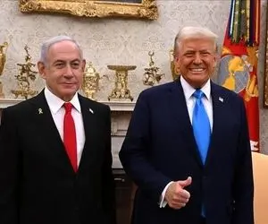 (عکس) چهره درهم نتانیاهو لحظه که ترامپ از مذاکره با ایران گفت