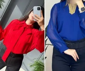 شیک ترین شومیز های طرح دار / دیگه هیشکی تو مهونی عید مانتو نمیپوشه اینجوری تیپ بزن