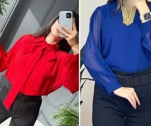 شیک ترین شومیز های طرح دار / دیگه هیشکی تو مهونی عید مانتو نمیپوشه اینجوری تیپ بزن