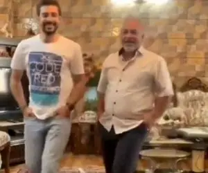 آواز شادانه؛ پسره موزیک پلی کرد باباش رقصید خنده اش گرفت پدر محترم پس گردنی زد