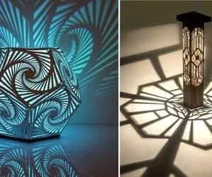 چراغ رومیزی فانتزی / واسه دیزاین اتاق خلاقیتو تموم عیار کن مثلا چراغ اکریلیک عالیه