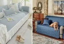 ایده آل ترین مدل کاور مبل برای مبلمان راحتی و کلاسیک؛ کاور چند تکه، ضد لک و ضد آب