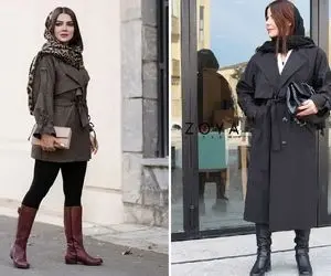 پاییز با مانتو یخ میزنی با پالتو هم که پف میکنی؛ جاش ترنچ کت بپوش شیک و مجلسی بشه