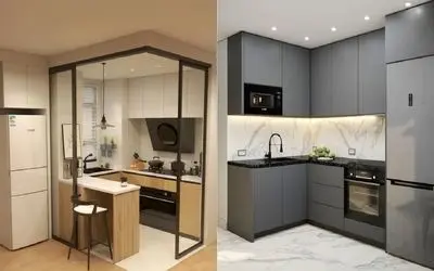 بهترین رنگ سرامیک دیوار و کف برا آشپزخانه؛ این رنگی سبکش مدرن و مینیمال میشه همیشه مد