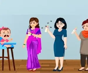 بازی فکری؛ اگه با هوشت دغدغه برای نخبه ها نزاشتی بین خانوم هندوها مادر بچه رو پیدا کن