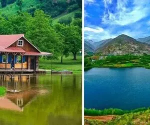 جاهای دیدنی رودبار واسه سفر یا کمپ فوق العاده / تنوع رنگ تو این طبیعت و روستا نفسگیره