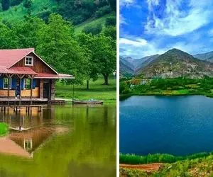 جاهای دیدنی رودبار واسه سفر یا کمپ فوق العاده / تنوع رنگ تو این طبیعت و روستا نفسگیره