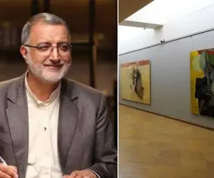 دسته گل جدید زاکانی/ تابلوی ۳۰ میلیارد تومانی موزه امام علی شهرداری تهران گم شد؟!