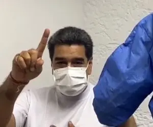 تزریق اولین دوز واکسن روسی به رئیس‌جمهور ونزوئلا و همسرش