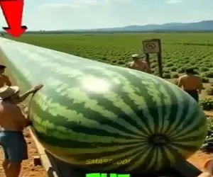 کشاورزی نوین؛ هندونه کاشتن جای این که دونه ای محصول بده یه دونه پدر مادر دار داد گنده