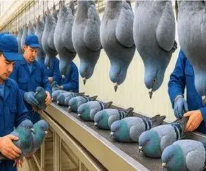 فرآوری کفتر؛ کبوترو عضله‌ میکنن برا مسابقه برنده نشه سر میبرن واس بریونی