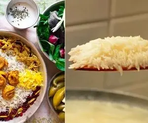 (ویدئو) ترفندهای آبکش کردن برنج؛ بیا بهت بگم چجوری یه برنج مجلسی خوش قد و بالا بپزی