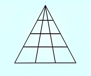 بازی فکری؛ میخوای بدونی هوشت تو چه سطحیه؟/ تعداد مثلث های تصویر چندتاس؟
