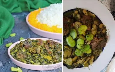 خورش باقلا سبز با گوشت / دستور پخت یه غذای لذیذ به همراه فوت و فن لعاب دار شدن