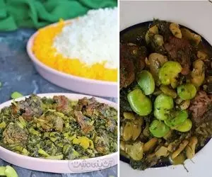 خورش باقلا سبز با گوشت / دستور پخت یه غذای لذیذ به همراه فوت و فن لعاب دار شدن