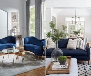 فرش سرمه ای با چه مبلی ست میشه / برا این که از هر کی میاد خونت حرف بکشی این رنگ عالیه