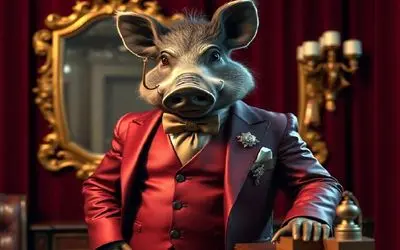 اگر حیوانات آدم بودند؛ خوک سوپراستاری که بهتر از خواننده‌های پاپ استایل می‌زند