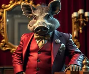 اگر حیوانات آدم بودند؛ خوک سوپراستاری که بهتر از خواننده‌های پاپ استایل می‌زند