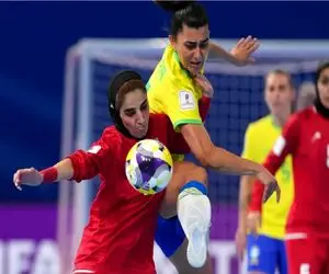 تیم ملی فوتسال بانوان مقابل برزیل شکست خورد