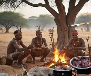 کباب سمور؛ بربرهای آفریقا با باتوم سمور میکشن با چاقو زبونشو میبرن واسه صبحانه