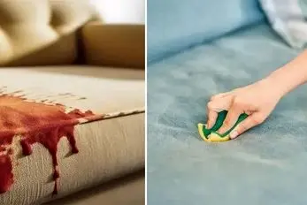 تمیز کردن انواع لکه از مبل؛ عدم استفاده از دستمال نمدار و پاک کردن اصولی هر جنس مبل