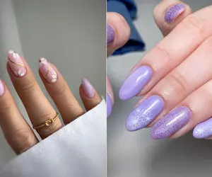 دیزاین و طراحی ناخن با لاک یاسی / جانان شدن به سبکی شگفت‌انگیز