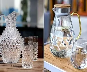 جدیدترین مدل های ست پارچ و لیوان / با سرو نوشیدنی در این جام ها ابهت ضیافتتون تو اوجه