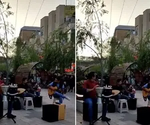آواز خیابانی؛ ببینید این اکیپ تو کرمانشاه چه آهنگ کردی میخونن از آسمون آدم میباره!
