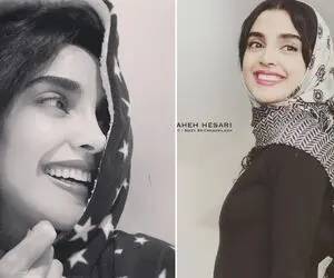 تیپ متفاوت "الهه حصاری" با کلاه سرخ؛ دور زدن حجاب به سبک خانم بازیگر!